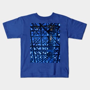 Nitro Blue Lights Pattern Kids T-Shirt